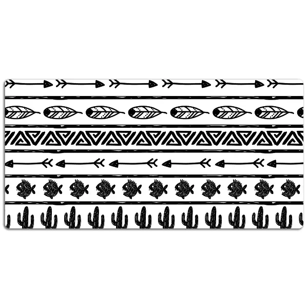 Ochranná podložka na stôl Boho black and white