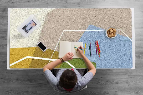 Pracovný podložka na stôl geometrické obrazce