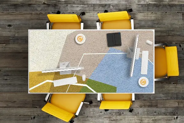 Pracovný podložka na stôl geometrické obrazce