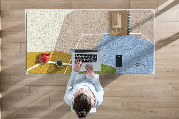 Pracovný podložka na stôl geometrické obrazce