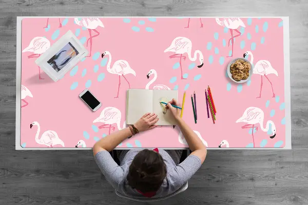 Veľká podložka na stôl pre deti Flamingos