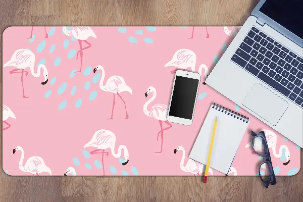 Veľká podložka na stôl pre deti Flamingos