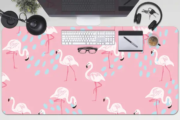 Veľká podložka na stôl pre deti Flamingos