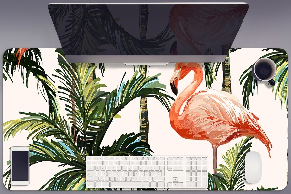 Veľká podložka na stôl pre deti Flamingos