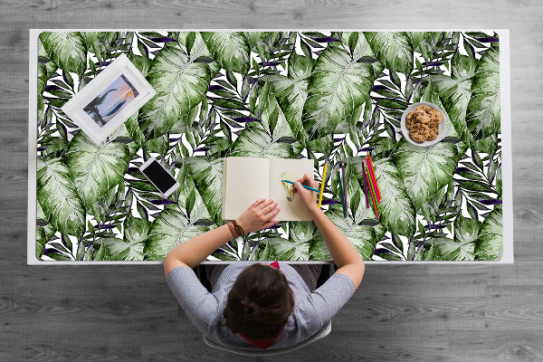 Veľká ochranná podložka na stôl list Monstera