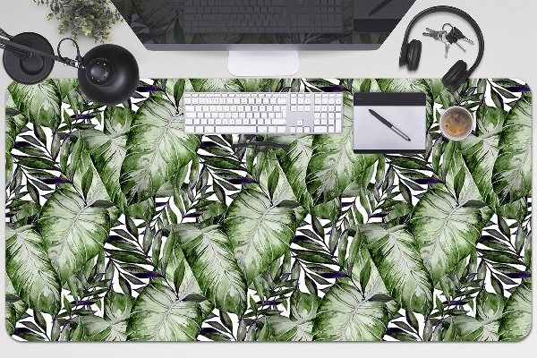 Veľká ochranná podložka na stôl list Monstera