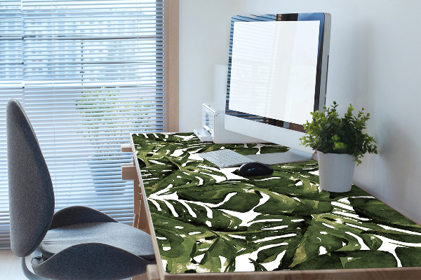 Veľká ochranná podložka na stôl list Monstera