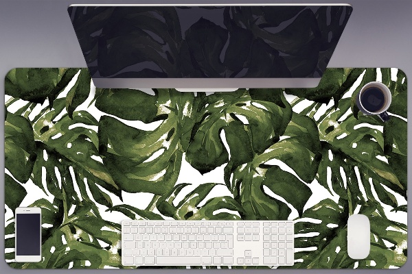 Veľká ochranná podložka na stôl list Monstera