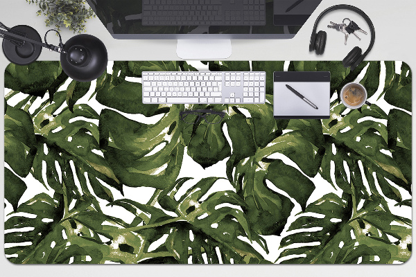 Veľká ochranná podložka na stôl list Monstera