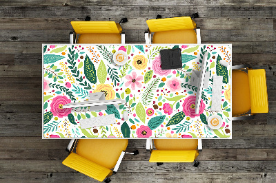 Ochranná podložka na stôl farebné kvety