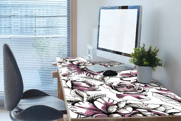 Veľká podložka na stôl pre deti ruže