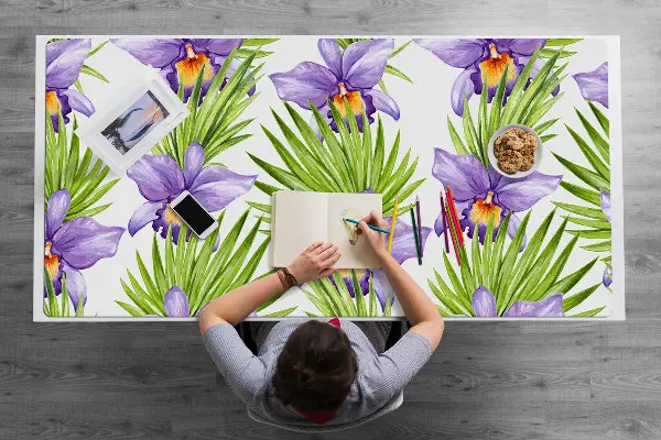 Ochranná podložka na stôl fialové kvety