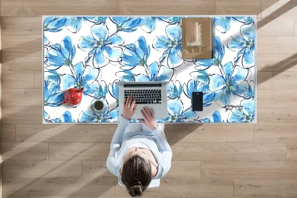 Pracovná podložka s obrázkom kvety akvarely