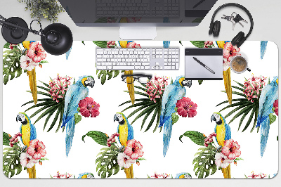 Pracovná podložka s obrázkom Papagáje a kvety