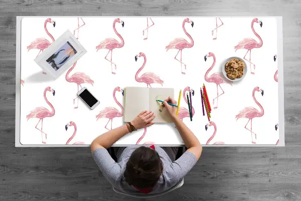 Veľká podložka na stôl pre deti Flamingos