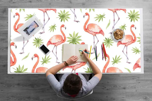 Veľká podložka na stôl pre deti Flamingos