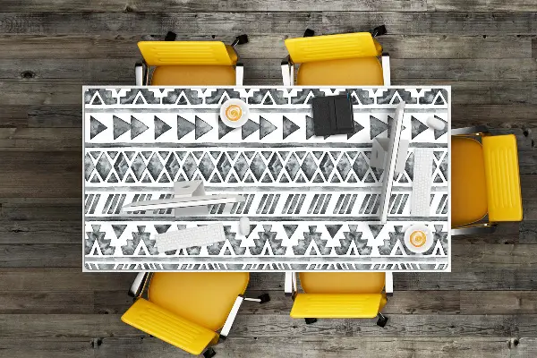 Veľká ochranná podložka na stôl etnické pattern