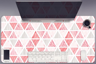 Pracovná podložka s obrázkom ružové trojuholníky