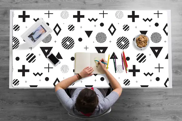 Pracovný podložka na stôl geometrické vzory