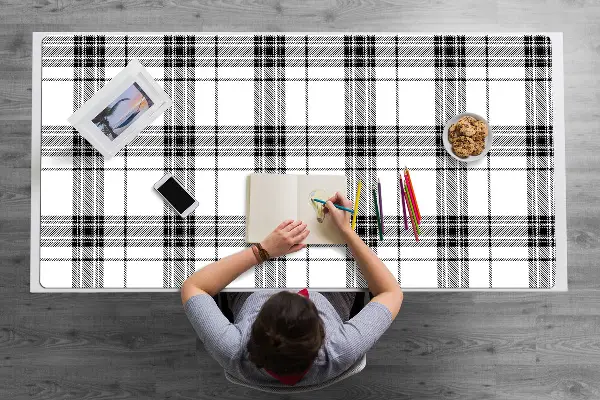 Veľká podložka na stôl plaid pattern