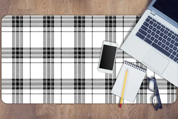 Veľká podložka na stôl plaid pattern