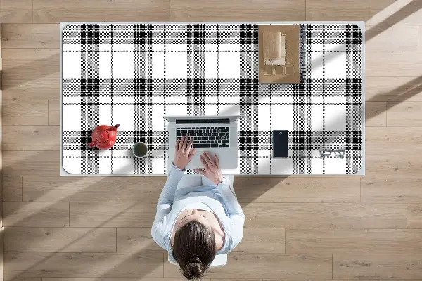 Veľká podložka na stôl plaid pattern