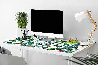 Pracovný podložka na stôl Kaktus s kvetinami
