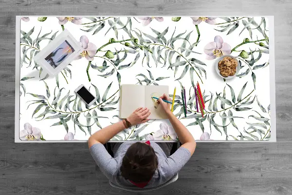 Pracovná podložka s obrázkom ružové orchidey
