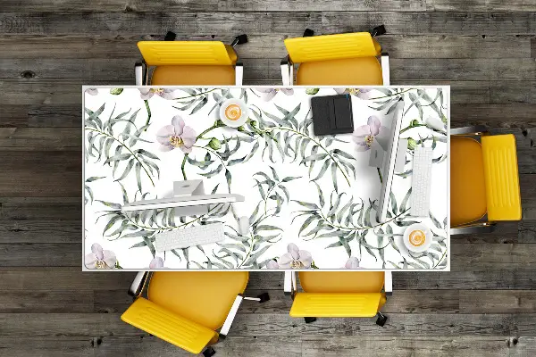 Pracovná podložka s obrázkom ružové orchidey
