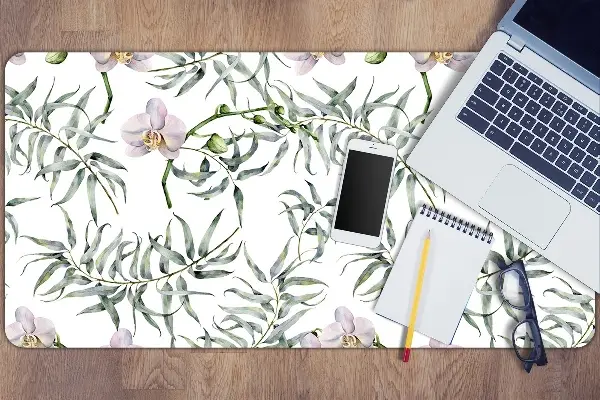 Pracovná podložka s obrázkom ružové orchidey