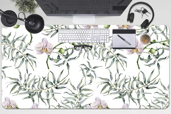 Pracovná podložka s obrázkom ružové orchidey