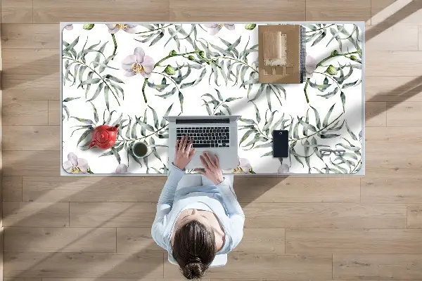 Pracovná podložka s obrázkom ružové orchidey