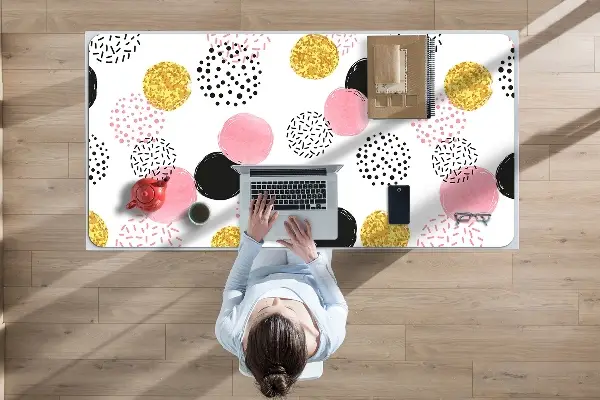 Pracovný podložka na stôl geometrické bodky