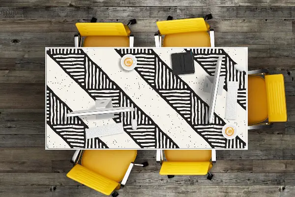 Veľká ochranná podložka na stôl etnické pattern