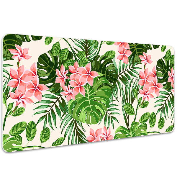 Veľká ochranná podložka na stôl kvety hawaii