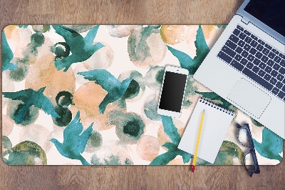 Podložka na písací stôl akvarel vtáky
