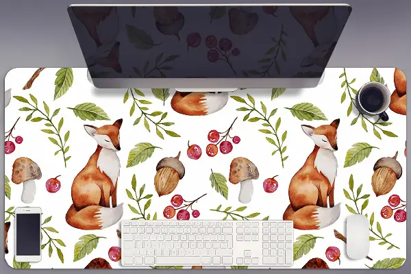 Ochranná podložka na stôl Fox a lesné plody