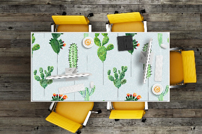 Veľká podložka na stôl pre deti kaktusy
