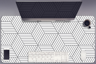 Pracovná podložka s obrázkom 3D šedá kocka