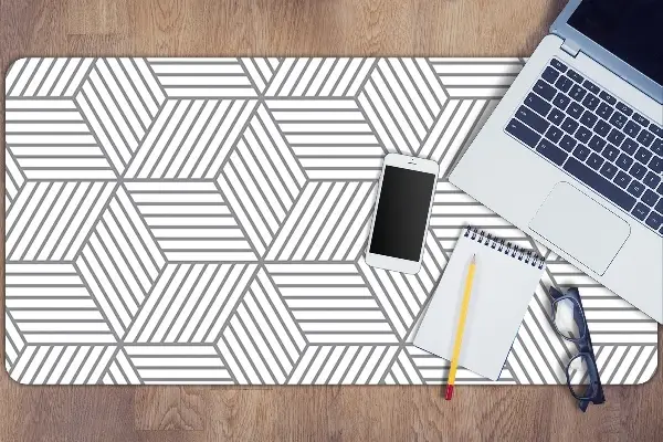 Pracovná podložka s obrázkom 3D šedá kocka