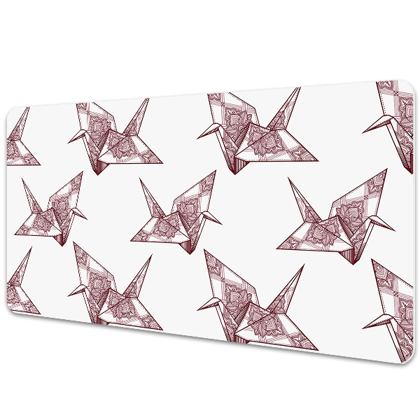 Veľká ochranná podložka na stôl origami vtáky