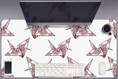 Veľká ochranná podložka na stôl origami vtáky