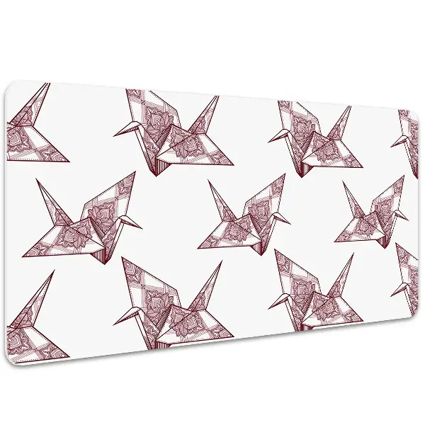 Veľká ochranná podložka na stôl origami vtáky