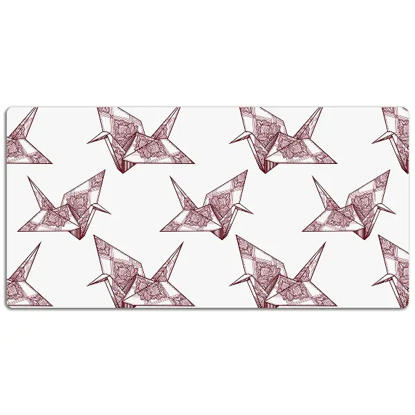 Veľká ochranná podložka na stôl origami vtáky