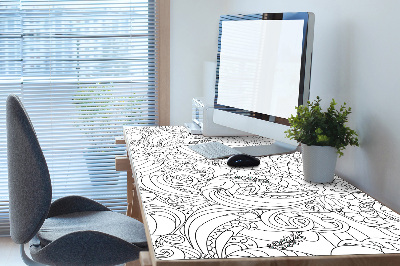 Veľká podložka na stôl pre deti doodle pattern