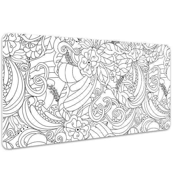 Veľká podložka na stôl pre deti doodle pattern