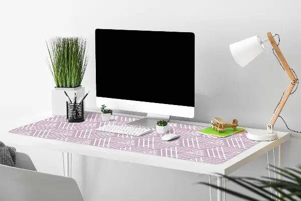 Pracovná podložka s obrázkom ružové trojuholníky
