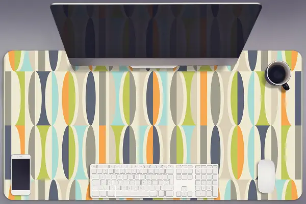 Veľká podložka na stôl pre deti retro pattern