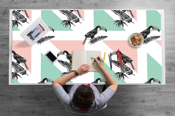 Pracovný podložka na stôl Toucan s trojuholníkmi