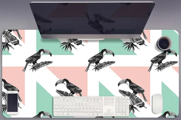 Pracovný podložka na stôl Toucan s trojuholníkmi